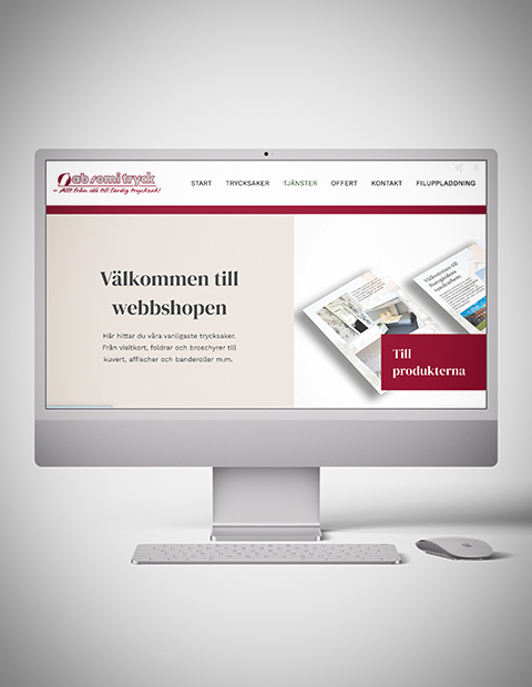 Webbshop trycksaker i Ljusdal